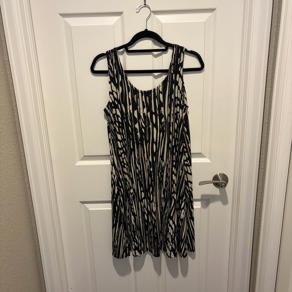 Elegant Print Midi Dress